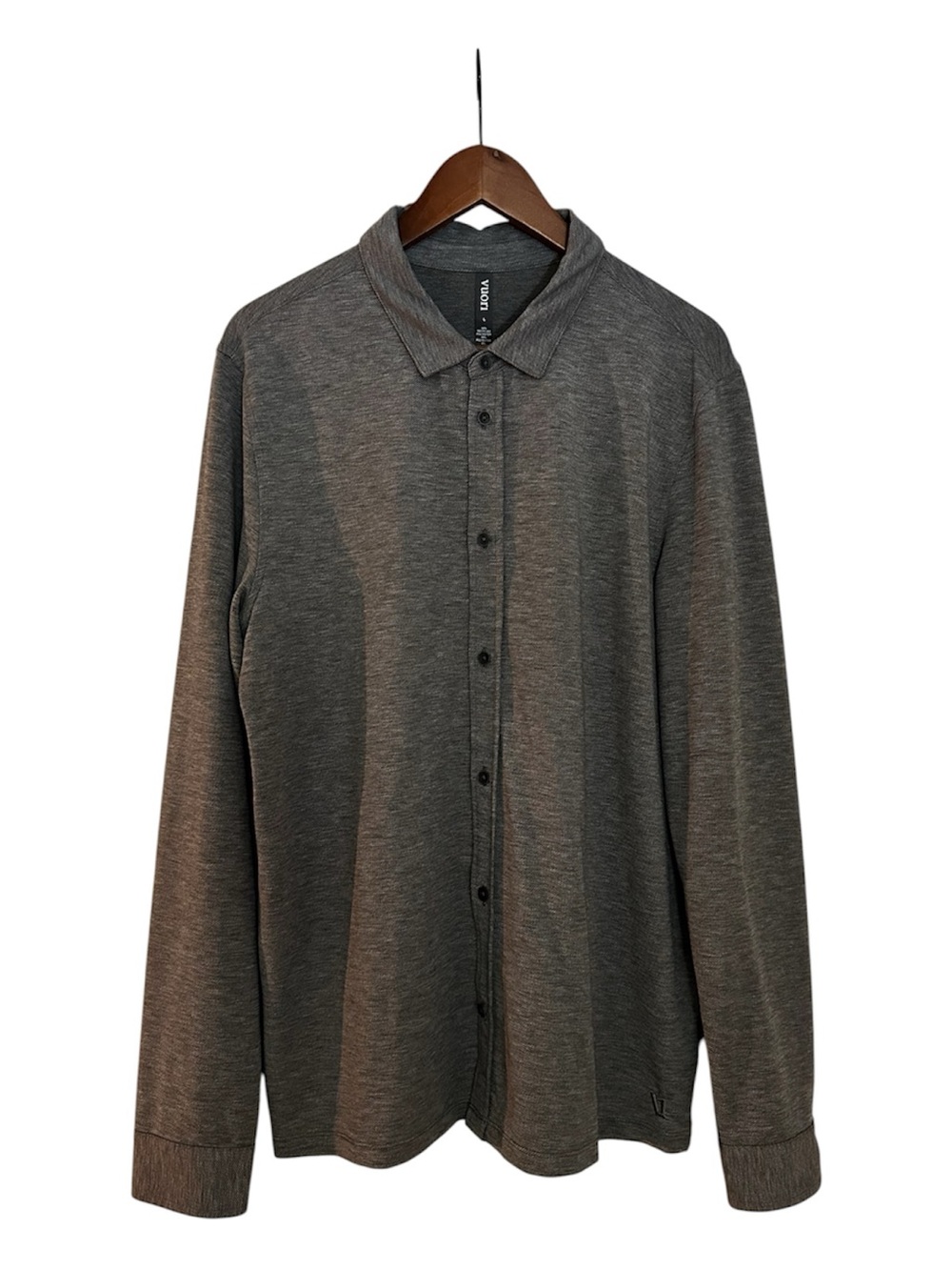 Vuori Men's Gray Button-Up long sleeve shirt
